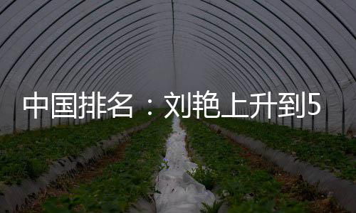 中国位 艳上一许赢也排名攀升刘刘依升到